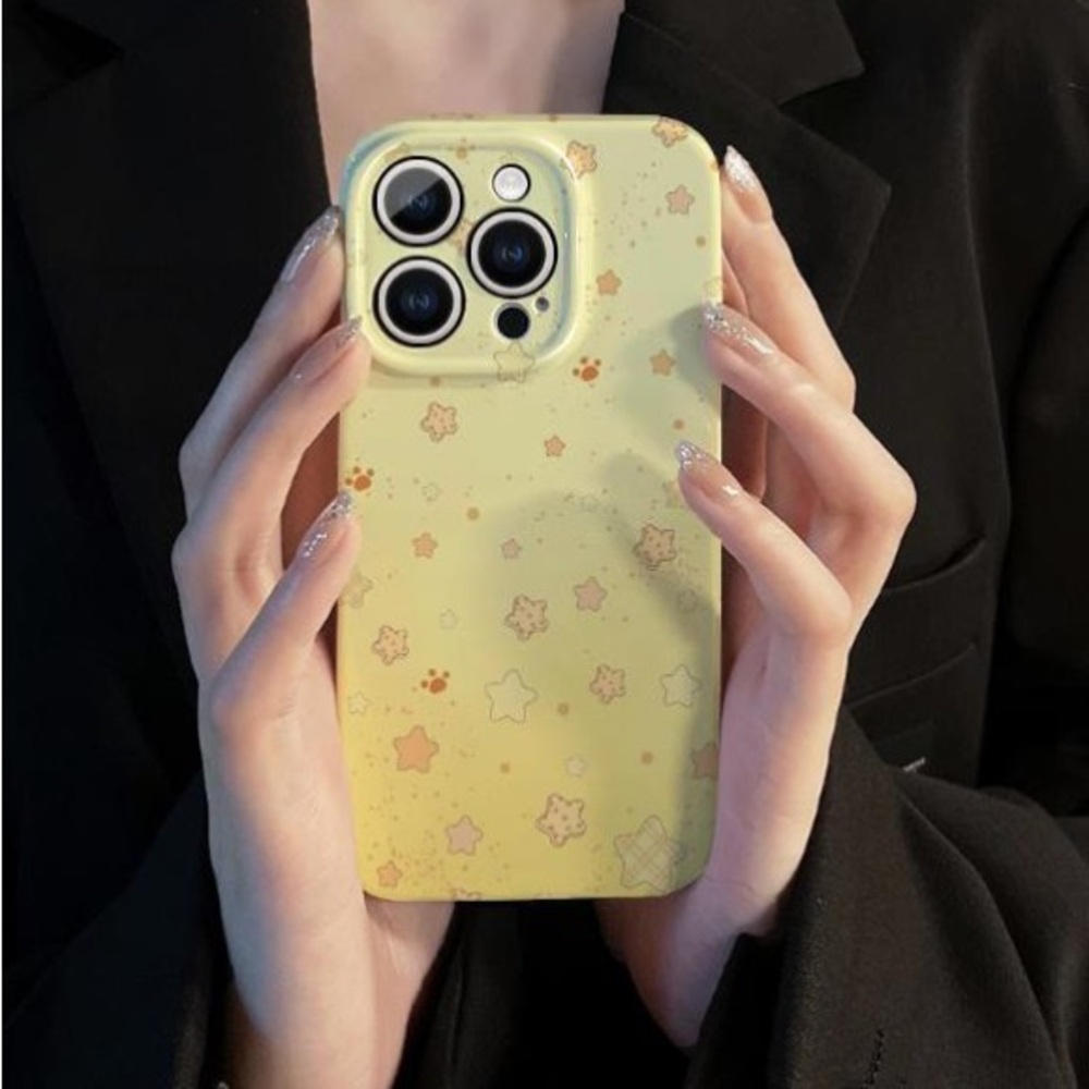 Yellow Star Pattern Phone Case
